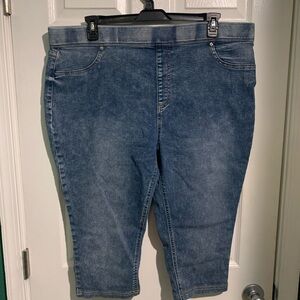 Terra & Sky Blue Cropped Women's Jeans